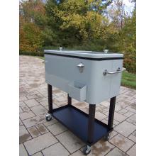 Oakland Living Steel Patio Cooler With Cart - 80 Quart