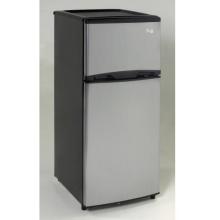Avanti Refrigerator, 4.4 Cubic Feet - Black And Platinum