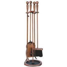 UniFlame 5 Piece Copper Fireset With One-Piece Design