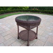 Oakland Living Wicker End Table