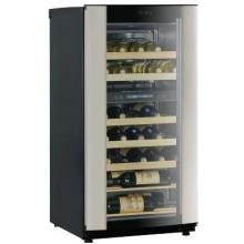 Haier HVZ040ABH5S 40 Bottle Dual Zone Freestanding Wine Cooler - Glass Door / Metal Trim