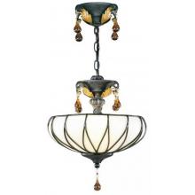 World Imports Hatillo Collection Hanging Light Fixture In Dark Antique Bronze Finish - 3 Bulbs - 1273-97