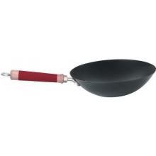 Easy-Grip Silicone/Wood Handle 12 Inch Professional Non-Stick Stir Fry Pan