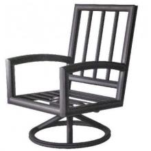 Meadow Decor Huntington Cast Aluminum Swivel Rocker Chair - Charcoal Finish