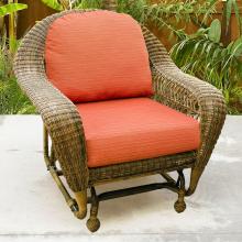 North Cape Port Royal Wicker Single Glider - Walnut