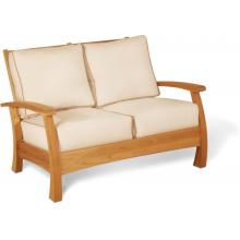 Arthur Lauer Teak Wood Ridley Loveseat - Cushions Included