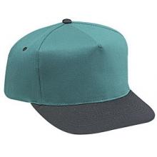 Otto Cap Cotton Twill Pro-Style Sport Cap - Black/Jade
