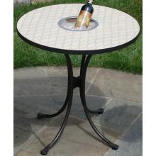Alfresco Home Pina Colada 27.5 Inch Beverage Bistro Table (Top & Base With Ice Bucket)