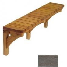 A&B Accessories Recycled Plastic Spa Mount Table/Bar: Piano Key Style - 48 Inch Gray