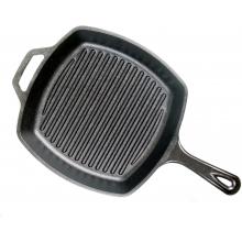 Lodge Pans Square Seasoned Cast Iron Grill Pan - L8SGP3