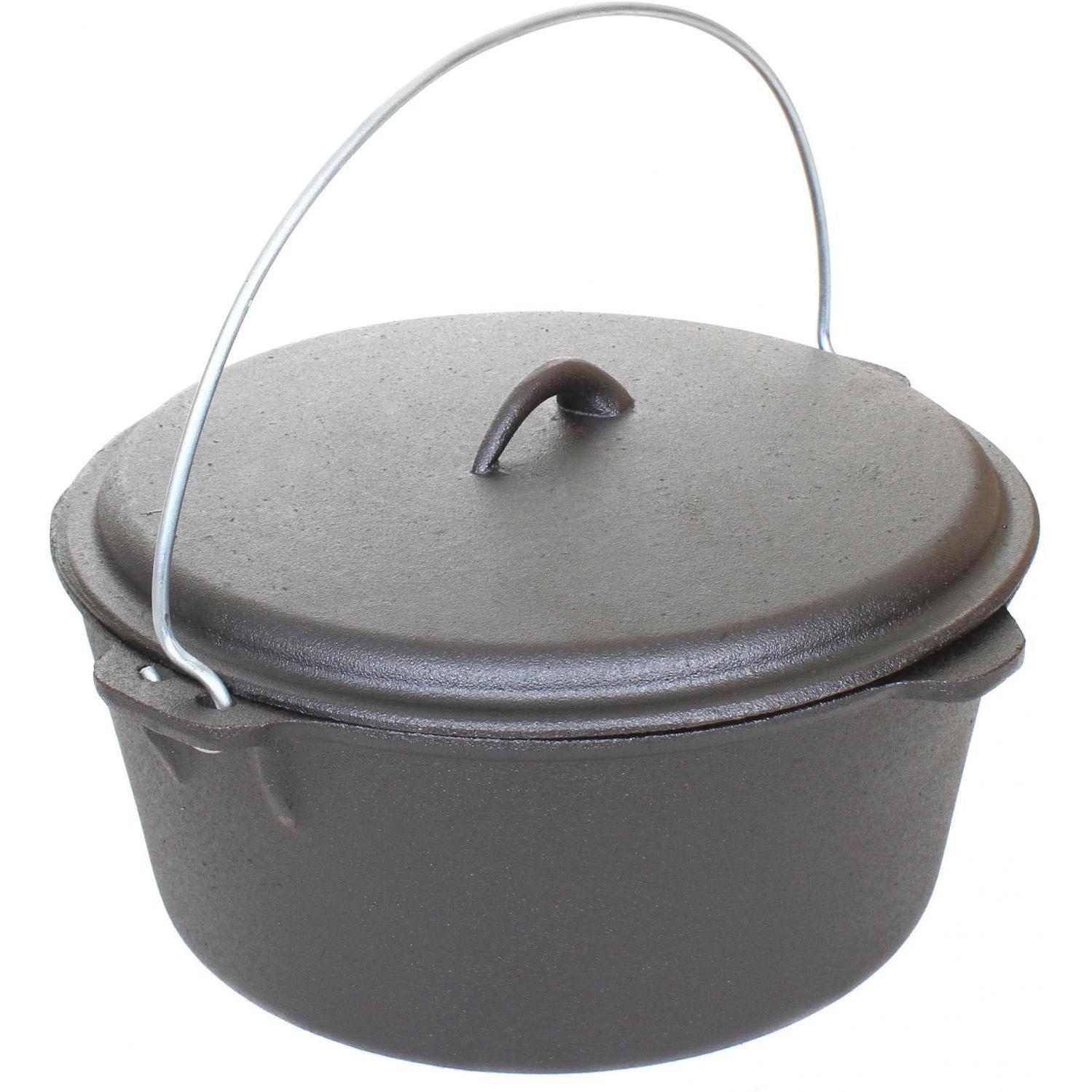 Cajun Cookware 9quart Unseasoned Cast Iron Dutch Oven Gl10488 eBay