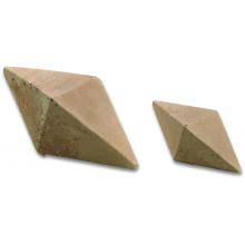 Peterson Gas Logs Decorative Geo Shapes Terracotta 4-Sided Diamond Set - Set Of 4