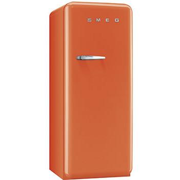 Smeg 9.22 Cu. Ft. Right Hinge Retro Style Refrigerator \/ Freezer - Orange FAB28UORR1 Smeg 9.22 Cu. Ft. Right Hinge Retro Style Refrigerator \/ Freezer - Orange FAB28UORR1