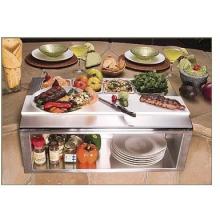 Alfresco Built-In Plating And Garnish Center With Food Pans