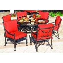 Caluco Origin 6-Person Patio Dining Set - Espresso