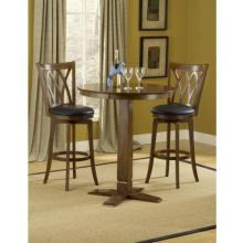 Hillsdale Dynamic Designs 3 Piece Pub Table Set With Mansfield Stools - 4975PTBBRNS2MF