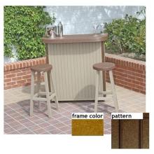 Eagle One Recycled Plastic Huntington Small Bar New England Pattern - Cedar