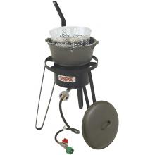 Bayou Classic Stoves Cast Iron Fish Fryer With High Pressure Outdoor Stove