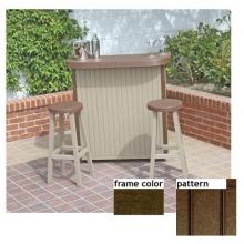 Eagle One Recycled Plastic Huntington Small Bar New England Pattern - Brown