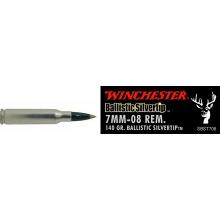 Winchester Ammo 7mm-08 Remington By Winchester, 7mm-08 Rem, Supreme 140gr. Ballistic Silvertip, (Per 20)