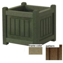 Eagle One Recycled Plastic 12 Inch Nantucket Planter Box New England Pattern - Driftwood