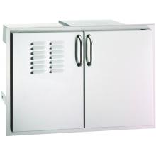 Fire Magic Aurora Stainless Double Access Door With Dual Drawer, Trash Tray And Louvers