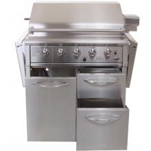 OCI Elite 36-Inch Gas Grill � Drawers Opened