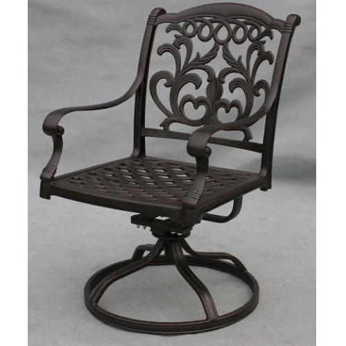 Darlee Flamingo Cast Aluminum Swivel Rocker Chair With Cushions Darlee Flamingo Cast Aluminum Swivel Rocker Chair With Cushions