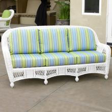 North Cape Montego Resin Wicker 3 Seater Sofa - White