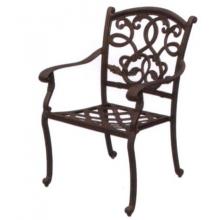 Darlee Santa Monica Cast Aluminum Dining Chair With Cushion