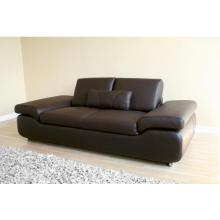 Trevor Leather 2-pcs Sofa Set In Brown