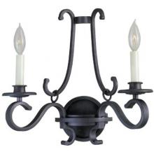 World Imports Iron Works Collection Wall Sconce Dual Light Fixture In Rust Finish - 2 Bulbs - 80002-42