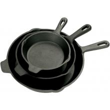 Bayou Classic Skillets 3 Piece Cast Iron Skillet Set