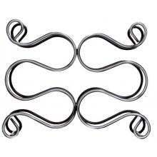 Old Dutch Six Bottle Scroll Wine Rack - Antique Pewter