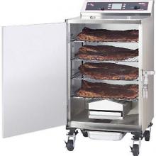Open Showing Stainless Steel Smoke Box and Nickel-Plated Shelves