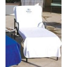 Terry Town Terry Chaise Lounge Chair Cover - White