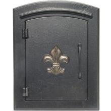 Manchester Black Column Mailbox Insert (Fleur De Lis)