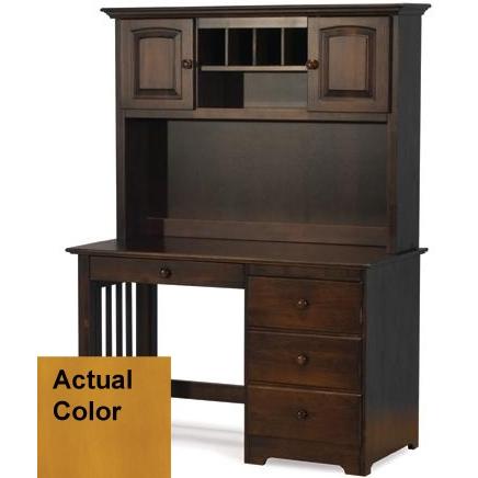 Atlantic Furniture Windsor Desk Caramel Latte W/ Hutch - 6090701