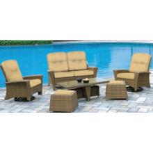 Alfresco Home Mackinac Wicker Lounge Set