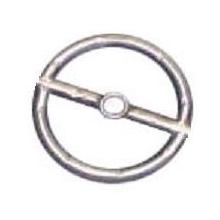 HPC 6 Inch Natural Gas Stainless Round Single Fire Pit Ring
