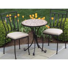 Alfresco Home Cliento 24 Inch Round Bistro Table Group