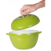 Lodge Enamel Cast Iron Casserole Pot - Green