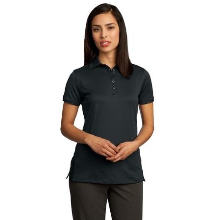 Red House Ladies Ottoman Performance Polo Shirt Medium - Black