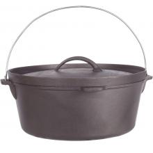 Cajun Cookware Pots Without Legs 21 Quart Cast Iron Camp Pot