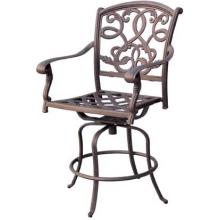 Darlee Santa Monica Cast Aluminum Counter Height Swivel Bar Stool