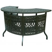 Darlee Elisabeth Cast Aluminum Outdoor Patio Party Bar - 75 Inch - Antique Bronze