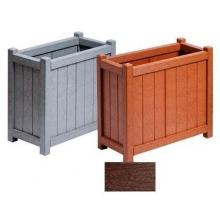 A&B Accessories Recycled Plastic Planters - 15inch X 15inch X 19inch (set Of 2) Mahogany