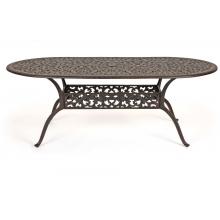 Caluco Florence Aluminum 84 X 42 Inch Oval Dining Table