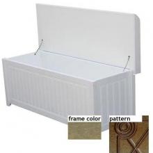 Eagle One Recycled Plastic Brisbane Cushioned Top Deck Box Diamond Pattern - Driftwood