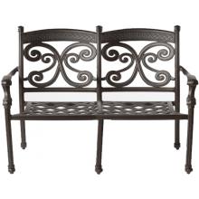 Alfresco Home Farfalla Deep Seating Love Seat Frame - Antique Wine